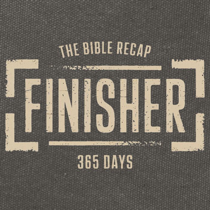The Bible Recap Finisher 365 Days Cotton Canvas Backpack