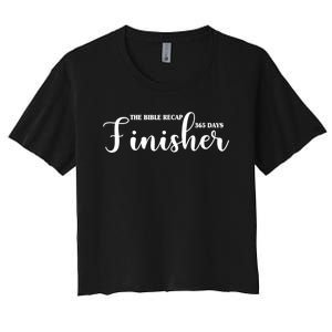 The Bible Recap Finisher 365 Days Women's Crop Top Tee