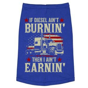 Trucker Big Rig Semicute Gifttrailer Truck Driver American Flag Gift Doggie Tank