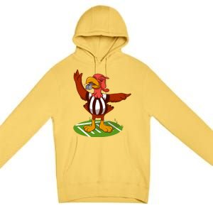 Turkey Bowl Referee Family Thanksgiving Football Game Meme Gift Premium Pullover Hoodie