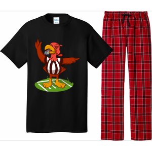 Turkey Bowl Referee Family Thanksgiving Football Game Meme Gift Pajama Set