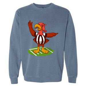 Turkey Bowl Referee Family Thanksgiving Football Game Meme Gift Garment-Dyed Sweatshirt