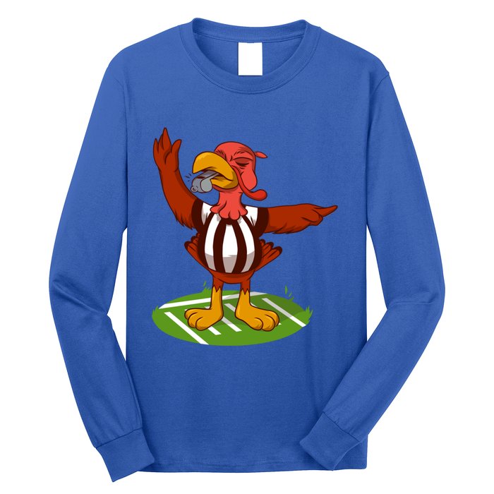 Turkey Bowl Referee Family Thanksgiving Football Game Meme Gift Long Sleeve Shirt