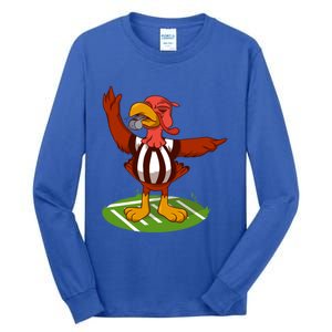 Turkey Bowl Referee Family Thanksgiving Football Game Meme Gift Tall Long Sleeve T-Shirt