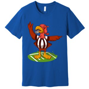 Turkey Bowl Referee Family Thanksgiving Football Game Meme Gift Premium T-Shirt