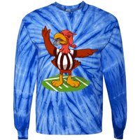 Turkey Bowl Referee Family Thanksgiving Football Game Meme Gift Tie-Dye Long Sleeve Shirt