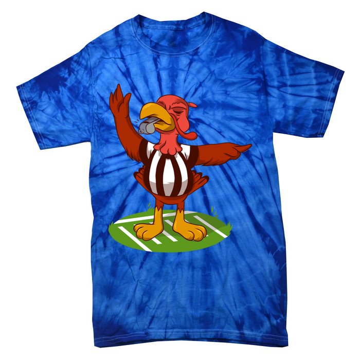 Turkey Bowl Referee Family Thanksgiving Football Game Meme Gift Tie-Dye T-Shirt