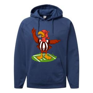 Turkey Bowl Referee Family Thanksgiving Football Game Meme Gift Performance Fleece Hoodie