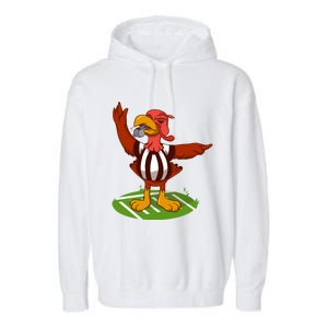 Turkey Bowl Referee Family Thanksgiving Football Game Meme Gift Garment-Dyed Fleece Hoodie