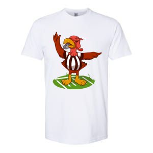 Turkey Bowl Referee Family Thanksgiving Football Game Meme Gift Softstyle CVC T-Shirt