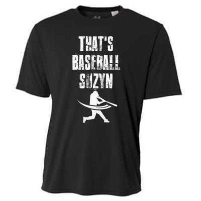 ThatS Baseball Suzyn New York Baseball Lover Cooling Performance Crew T-Shirt