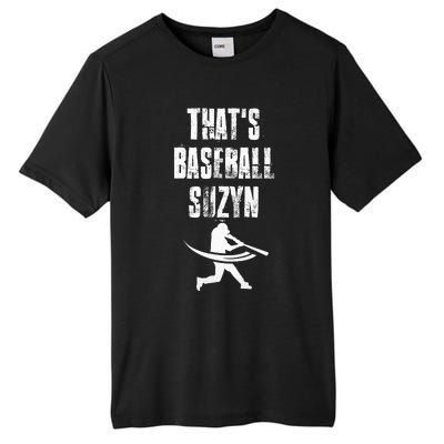 ThatS Baseball Suzyn New York Baseball Lover Tall Fusion ChromaSoft Performance T-Shirt