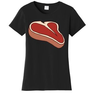 T Bone Steak Last Minute Halloween Costume Funny Gift Women's T-Shirt