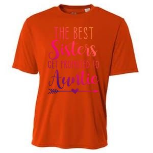 The Best Sisters Get Promoted To Auntie Great Gift Cooling Performance Crew T-Shirt