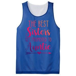 The Best Sisters Get Promoted To Auntie Great Gift Mesh Reversible Basketball Jersey Tank