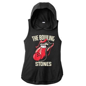 The Bowling Stones Ladies PosiCharge Tri-Blend Wicking Draft Hoodie Tank