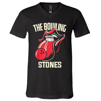 The Bowling Stones V-Neck T-Shirt