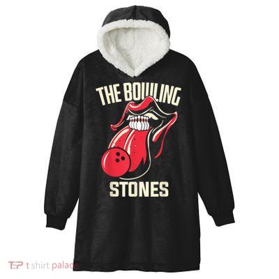 The Bowling Stones Hooded Wearable Blanket