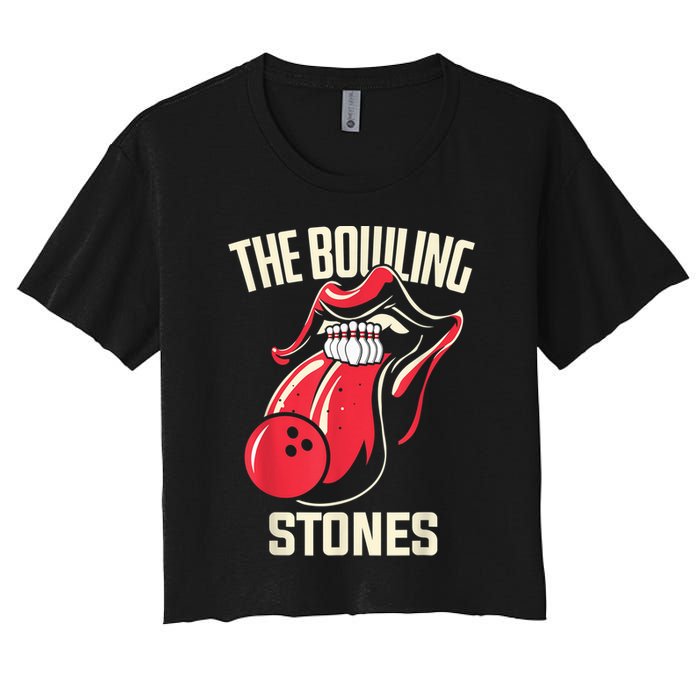 The Bowling Stones Women's Crop Top Tee