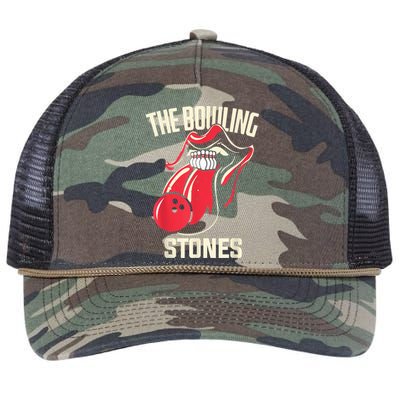 The Bowling Stones Retro Rope Trucker Hat Cap