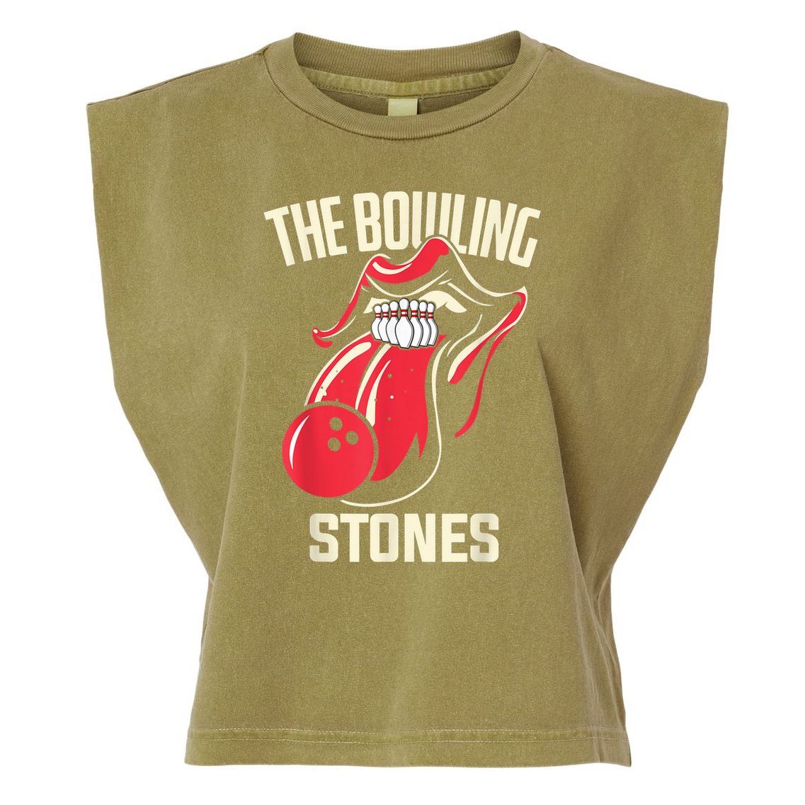 The Bowling Stones Garment-Dyed Women's Muscle Tee