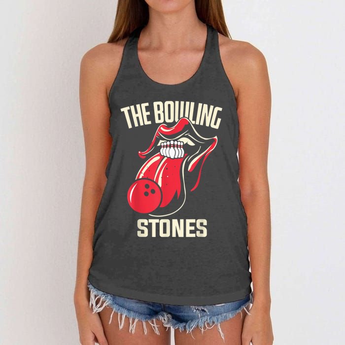 The Bowling Stones Bowling Women's Knotted Racerback Tank