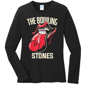 The Bowling Stones Bowling Ladies Long Sleeve Shirt