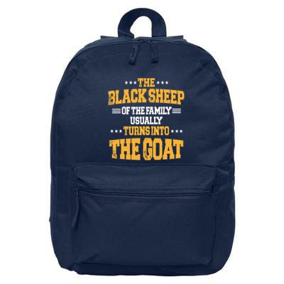The Black S.H.E.E.P Of The Family Usually Turns Into The Goat 16 in Basic Backpack