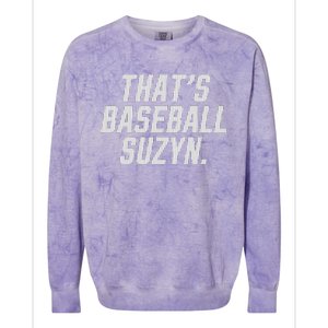 Thats Baseball Suzyn Colorblast Crewneck Sweatshirt