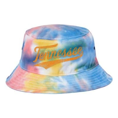 Tennessee Baseball Sports Script Cursive Flag Swoosh Tie Dye Newport Bucket Hat