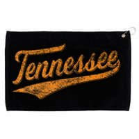 Tennessee Baseball Sports Script Cursive Flag Swoosh Grommeted Golf Towel