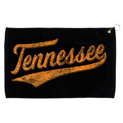 Tennessee Baseball Sports Script Cursive Flag Swoosh Grommeted Golf Towel