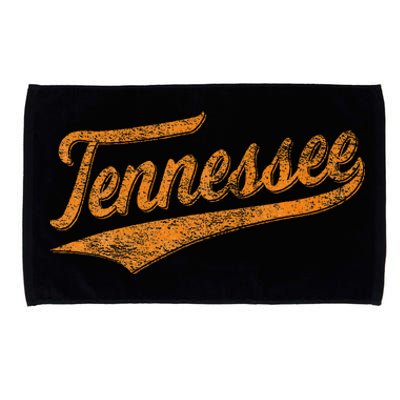 Tennessee Baseball Sports Script Cursive Flag Swoosh Microfiber Hand Towel