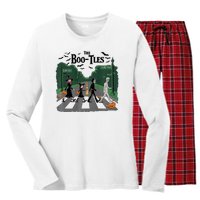 The Bootles Scabby Road Funny Halloween Women's Long Sleeve Flannel Pajama Set 