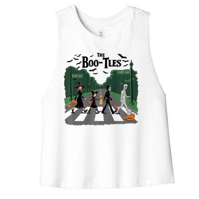 The Bootles Scabby Road Funny Halloween Women's Racerback Cropped Tank