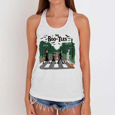 The Bootles Scabby Road Funny Halloween Women's Knotted Racerback Tank