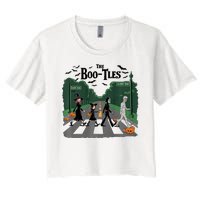 The Bootles Scabby Road Funny Halloween Women's Crop Top Tee