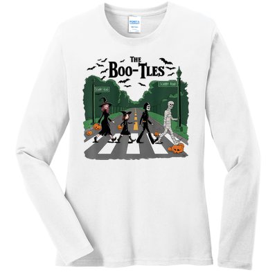 The Bootles Scabby Road Funny Halloween Ladies Long Sleeve Shirt