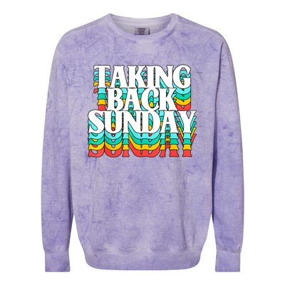 Taking Back Sunday Funny Colorblast Crewneck Sweatshirt