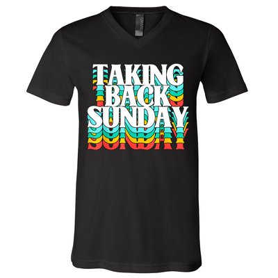 Taking Back Sunday Funny V-Neck T-Shirt