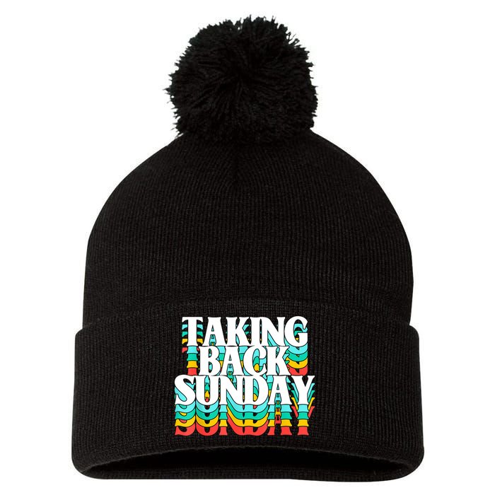 Taking Back Sunday Funny Pom Pom 12in Knit Beanie