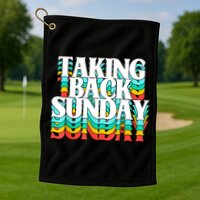Taking Back Sunday Funny Golf Towel