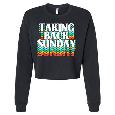 Taking Back Sunday Funny Cropped Pullover Crew