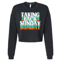 Taking Back Sunday Funny Cropped Pullover Crew