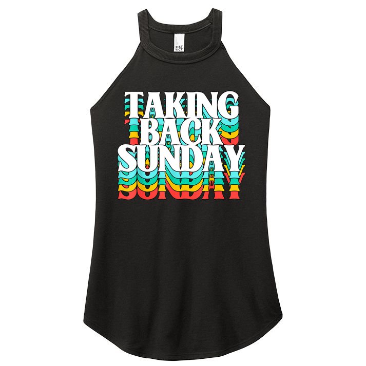 Taking Back Sunday Funny Women's Perfect Tri Rocker Tank
