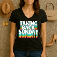 Taking Back Sunday Funny Women's V-Neck T-Shirt