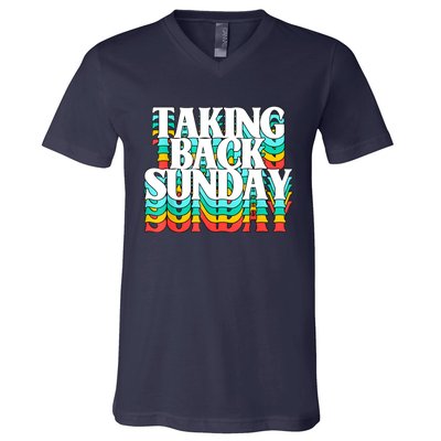 Taking Back Sunday Funny V-Neck T-Shirt