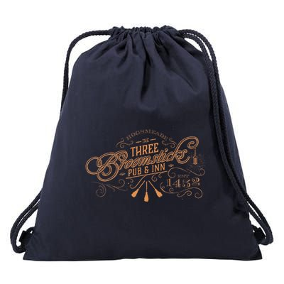 Three Broom Sticks Drawstring Bag