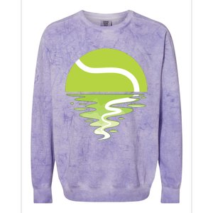 Tennis Ball Sunset Tennis Player Colorblast Crewneck Sweatshirt