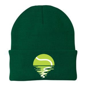 Tennis Ball Sunset Tennis Player Knit Cap Winter Beanie